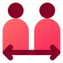 Free Distance Social Distancing Coronavirus Icon