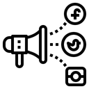 Free Social Media Advertisement Icon