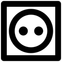 Free Buchse Stecker Benutzeroberflache Symbol