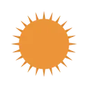 Free Sol Caliente Luz Del Sol Icono