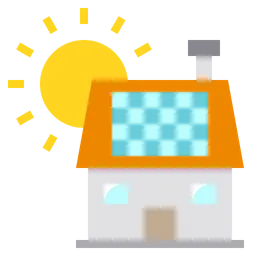 Free Solar House  Icon
