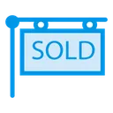 Free Sold Banner Poster Icon