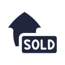Free Sold House Estate Icon