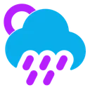 Free Soleil Nuage Angle Pluie Icon