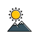 Free Sonnige Landschaft Symbol