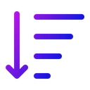 Free Sort List Sorting Icon