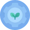 Free Sostenible Planta Marcha Icon