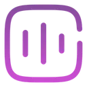 Free Soundwave Square Icon