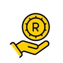 Free Sount African Rand Coin Business Finance Icon