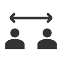 Free Soziale Distanzierung Soziale Distanz Distanzierung Symbol