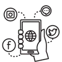 Free Soziale Medien Sozial Anwendung Icon