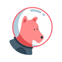 Free Space Dog  Icon