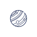 Free Space Planet Planet Space Icon