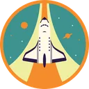 Free A Cool Astronaut Badge Icon Outer Space This Icon Will Surely Give Your Taste Of A Fun Life Symbol