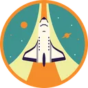 Free A Cool Astronaut Badge Icon Outer Space This Icon Will Surely Give Your Taste Of A Fun Life Icon