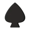 Free Spade Shape And Symbols Gamble Icon