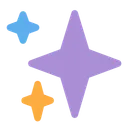 Free Sparkles Star Decoration Icon