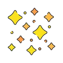 Free Sparkling stars  Icon