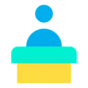 Free Speaker Podium Business Speech Icon