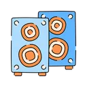 Free Speakers doodle  Icon