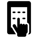 Free Mustersperre Sicherheitssperre Biometrische Authentifizierung Icon