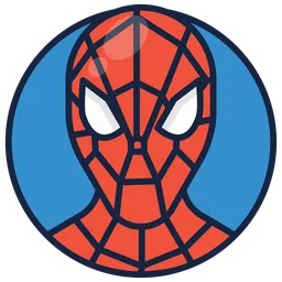 Free Spiderman Icon - Download in Colored Outline Style