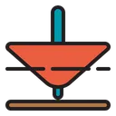 Free Spining Top Physics Science Icon