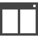 Free Split H Icon
