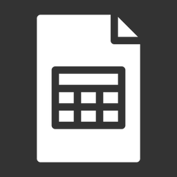 Free Spreadsheets  Icon