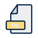 Free SQL Datei Format Ícone