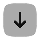 Free Square Arrow Down Icon