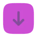 Free Square arrow down  Icon