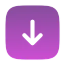 Free Square Arrow Down Icon