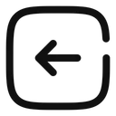 Free Square arrow left  Icon