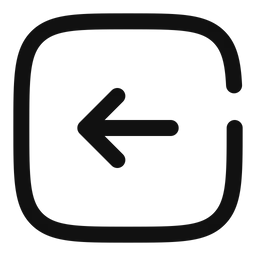 Free Square arrow left  Icon