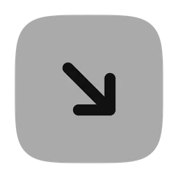 Free Square arrow right down  Icon