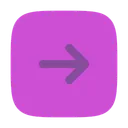 Free Square arrow right  Icon