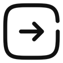 Free Square arrow right  Icon