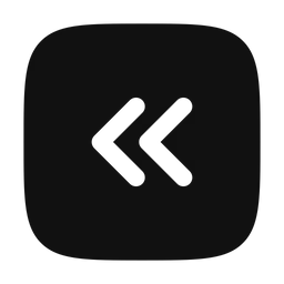 Free Square double alt arrow left  Icon