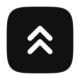 Free Square double alt arrow up  Icon