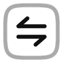 Free Square transfer horizontal  Icon