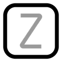 Free Square Z Letter Letter A Icon