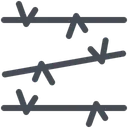 Free Stacheldraht  Symbol