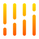 Free Stacked Column Up Chart Graph Icon
