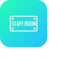 Free Staff Room Board Icon