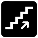 Free Stairs Up Icon