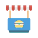 Free Stall Fast Food Store Icon
