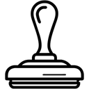Free Stamp Approved Rubber Icon