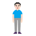 Free 서 있는 평평한 가벼운 아이콘
