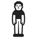 Free Standing High Contrast Icon